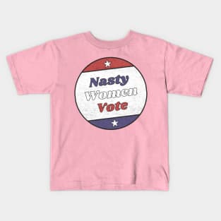 Nasty Women Vote Vintage Retro Design Kids T-Shirt